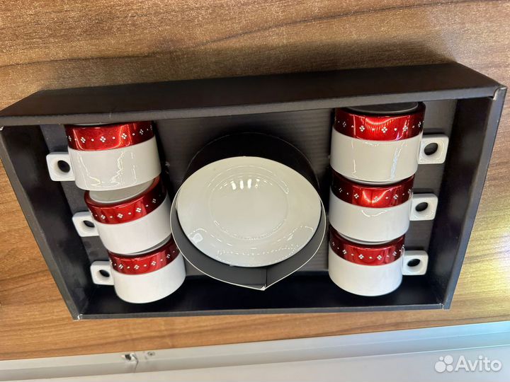 Набор кофейный из фарфора Amber