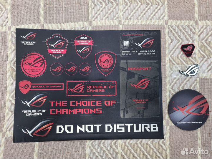 Наклейки Asus ROG