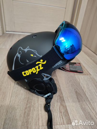 Горнолыжный шлем, очки, маски