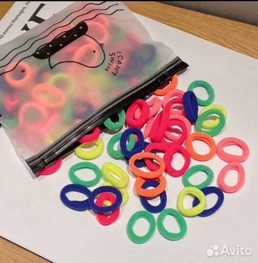 Комплект резинок для волос 100шт