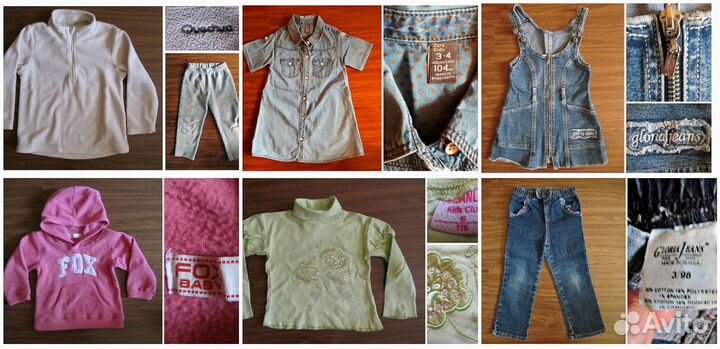 Пакет фирменных вещей на девочку 3-4 года
