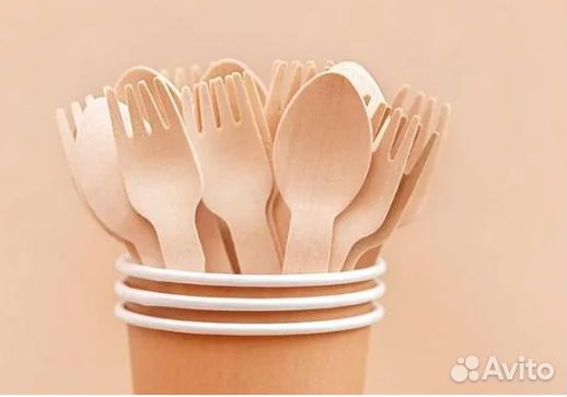 Оптом Одноразовые вилки и ложки 160 мм по 50 шт