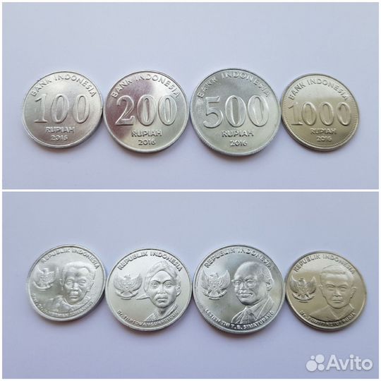 Монеты Сейшелы, Индонезия, США