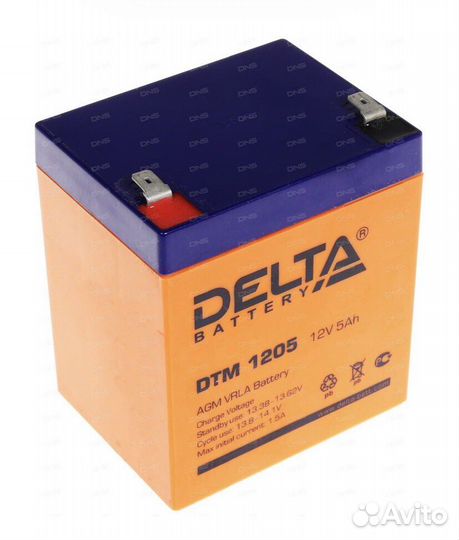 Аккумуляторная батарея для ибп Delta DTM 1205 12V
