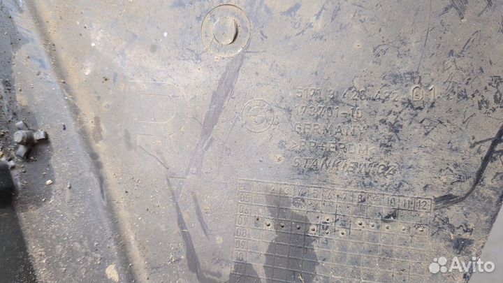 Защита арок (подкрылок) правая передняя BMW X3 E83