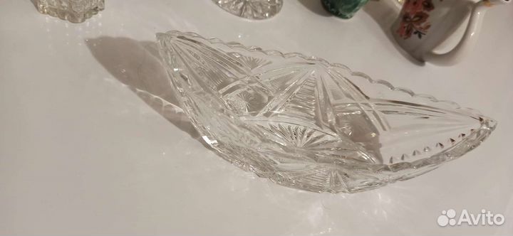 Салатник, конфетница, пепельница хрусталь