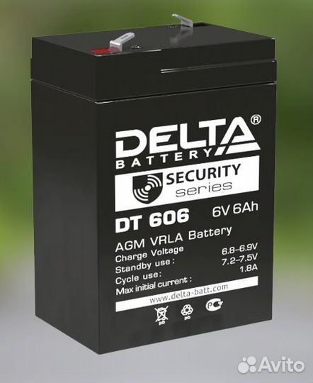 Аккумулятор ибп delta DT 606 6V 6Ah