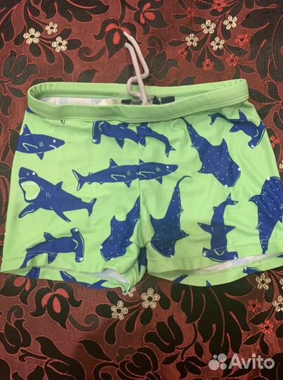 Плавки/ шорты/ шлепки пляжные на 6-7 лет 1122