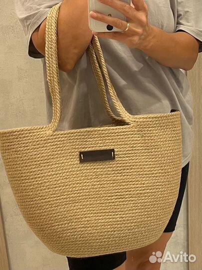 Сумка женская из джута