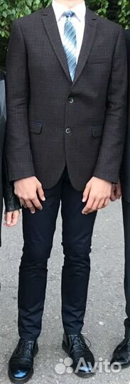 Пиджак мужской шерстяной, клетка