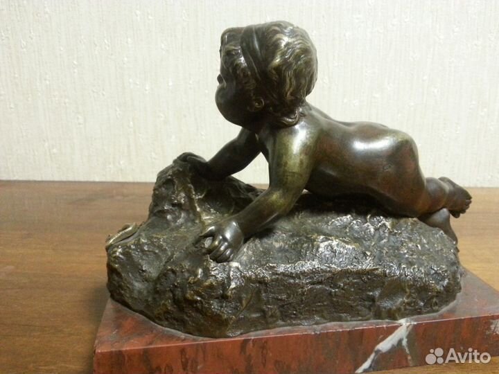 Антикварная бронзовая статуэтка, Франция 19 век