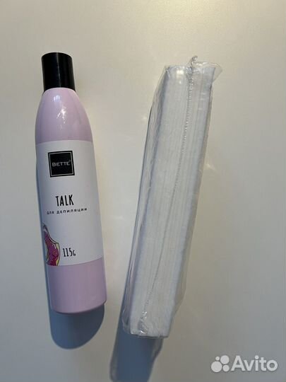 Набор женский тальк и полоски для депиляции