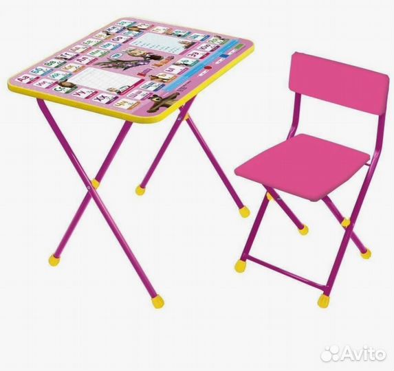 Детский стол и стул Маша и Медведь