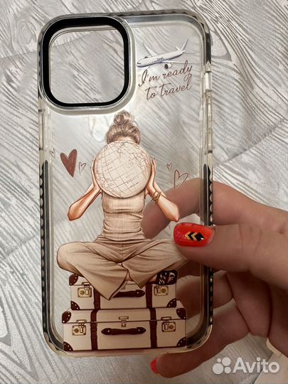 Чехол дизайнерский с девушкой на iPhone 13 pro max