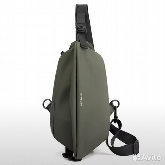 Сумка через плечо прорезиненая