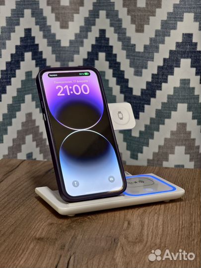 3в1 Беспроводная зарядка