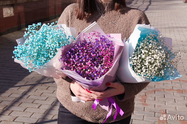 Букет из гипсофилы