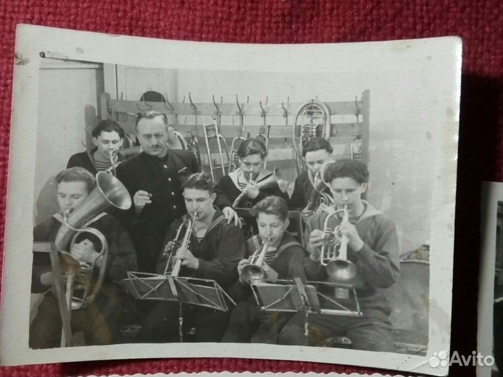 Фото « Парадный оркестр» 1940/50 годы ссср/3шт
