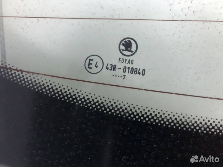 Стекло заднее Skoda Rapid 2012-2020