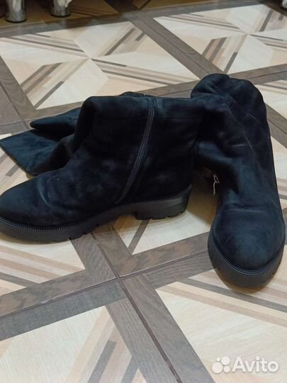 Замшевые Сапоги