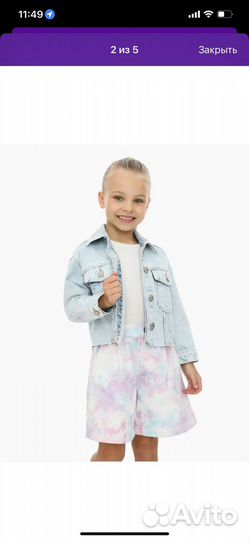 Джинсовая куртка gloria jeans 110
