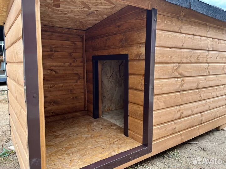 Теплая будка для собак