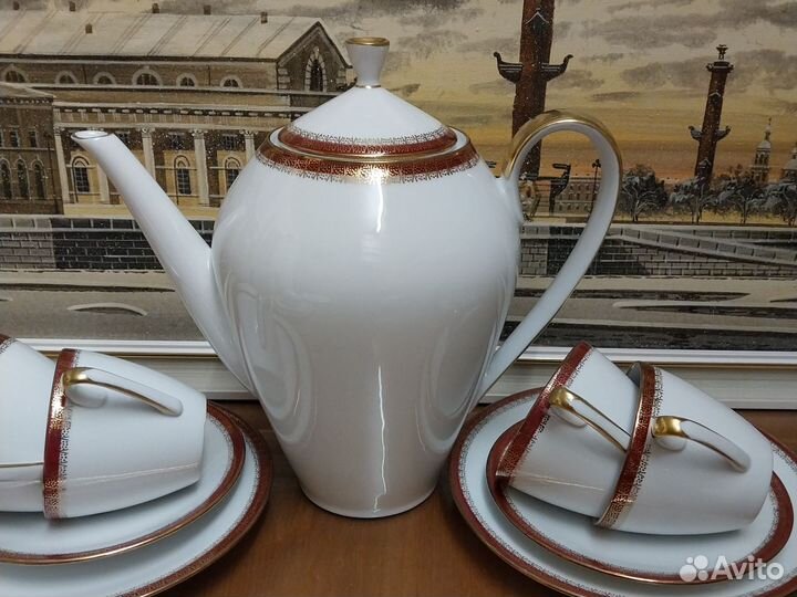 Сервиз кофейный старая Бавария 21 предмет