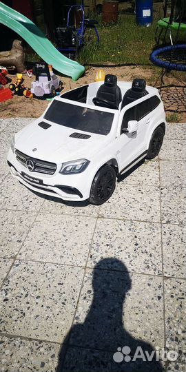 Детский электромобиль большой 2 места бу