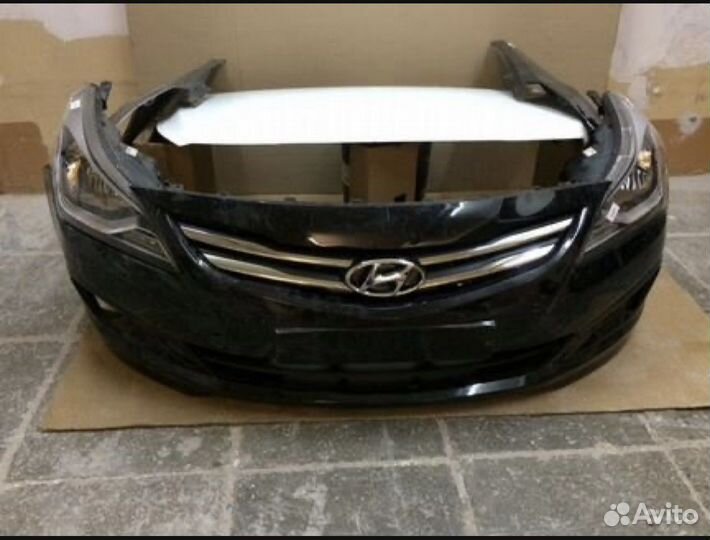 Комплект переднего бампера Hyundai Solaris 10-22