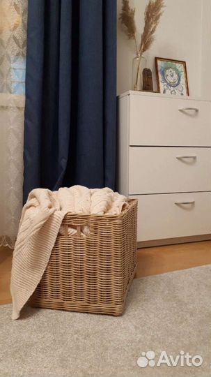 Плетёная корзина для хранения