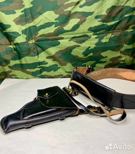 Ремень офицерский портупея СССР с кобурой вмф