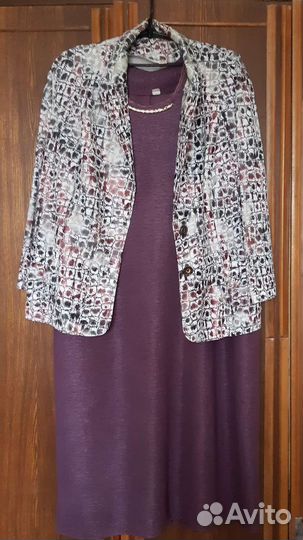 Комплект платье и пиджак 56р