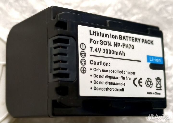 Аккумулятор sony NP-FH70