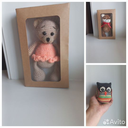 Заяц Кролик вязаные игрушки ручной работы