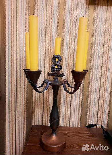 Подсвечник на 5 свечей, кандедлябр, СССР