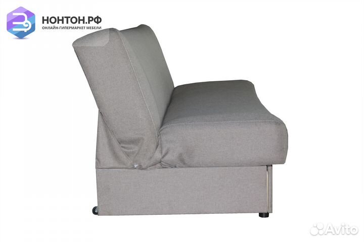 Диван книжка Ручеек рогожка светло-серая