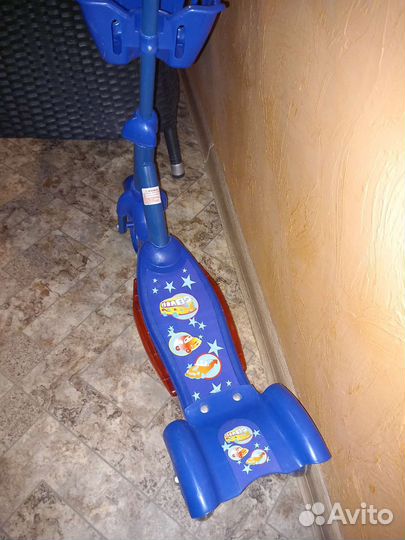 Самокат детский трехколесный бу