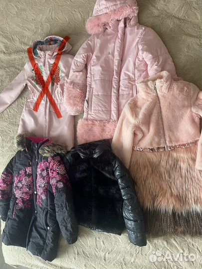 Куртки для девочки 128-134