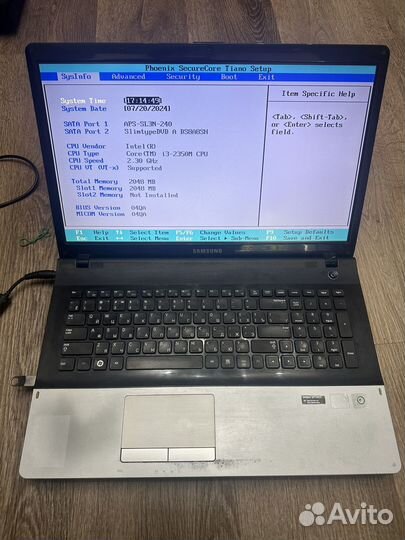 Samsung np300e7a Разбор