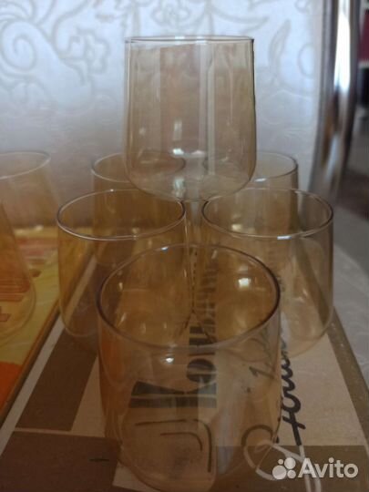 Коньячные рюмки СССР 2 набора по 6 штук