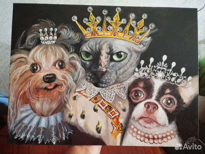 Портрет любимца питомца на заказ