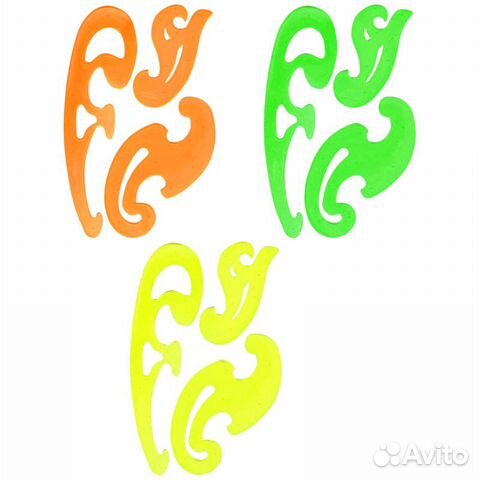 Набор лекал 25,17,12см (2шт.)