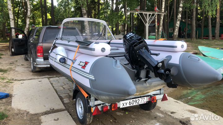 Лодка X-river Grace Wind 420 Нднд+мотор+прицеп