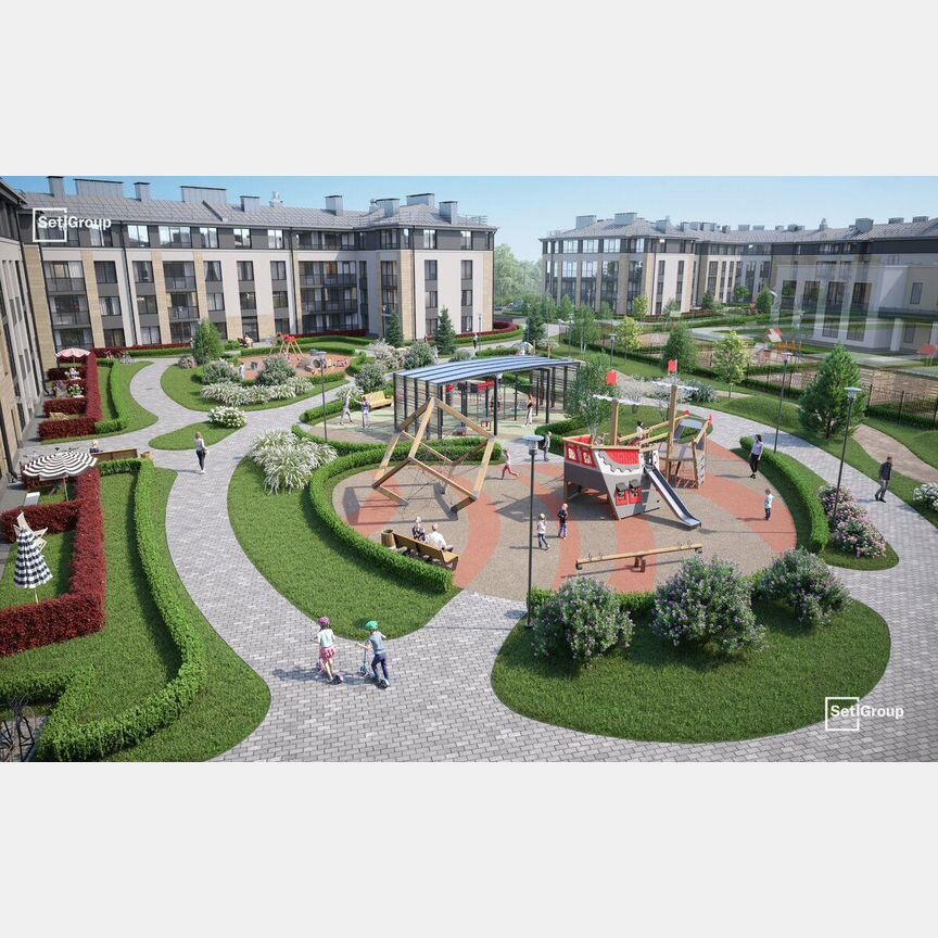 2-к. квартира, 51,4 м², 1/4 эт.
