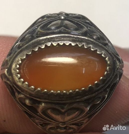 Кольцо с тигровым глазом