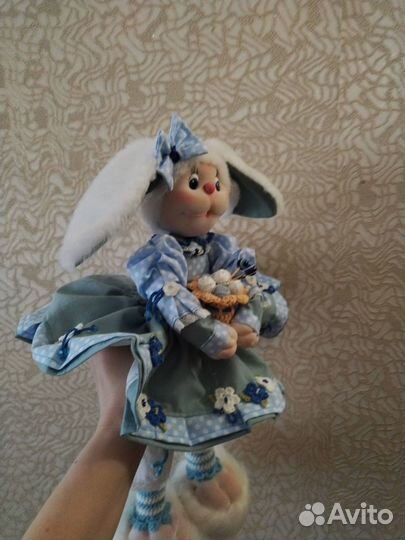 Интерьерная кукла, кролик, ручной работы