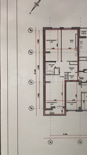 2-к. квартира, 93,3 м², 24/25 эт.