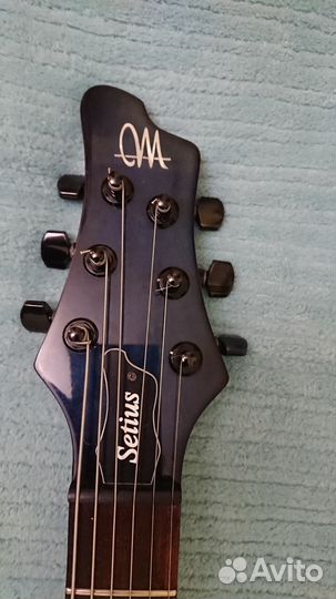 Mayones Setius 6 Transparent Dirty Blue Burst Glos