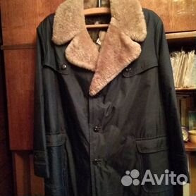 Мужская зимняя меховая куртка винтаж