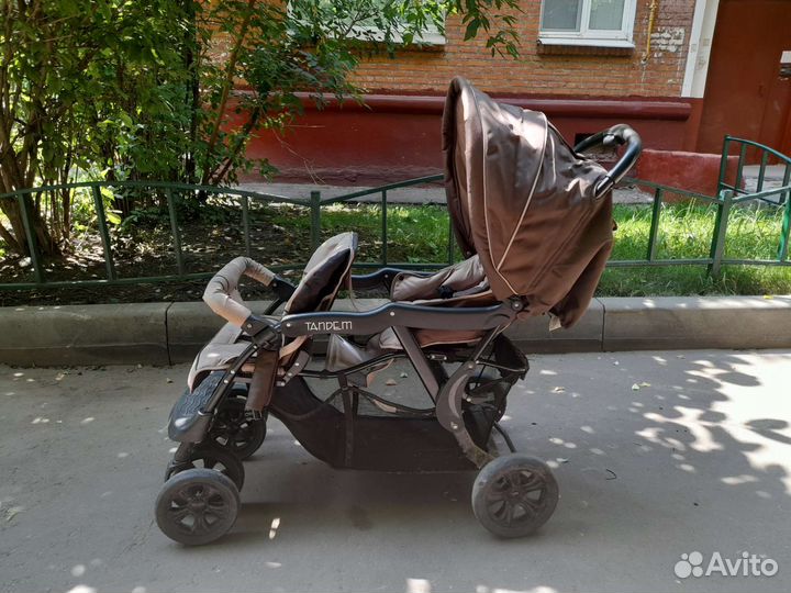 Прогулочная коляска для двойни бу